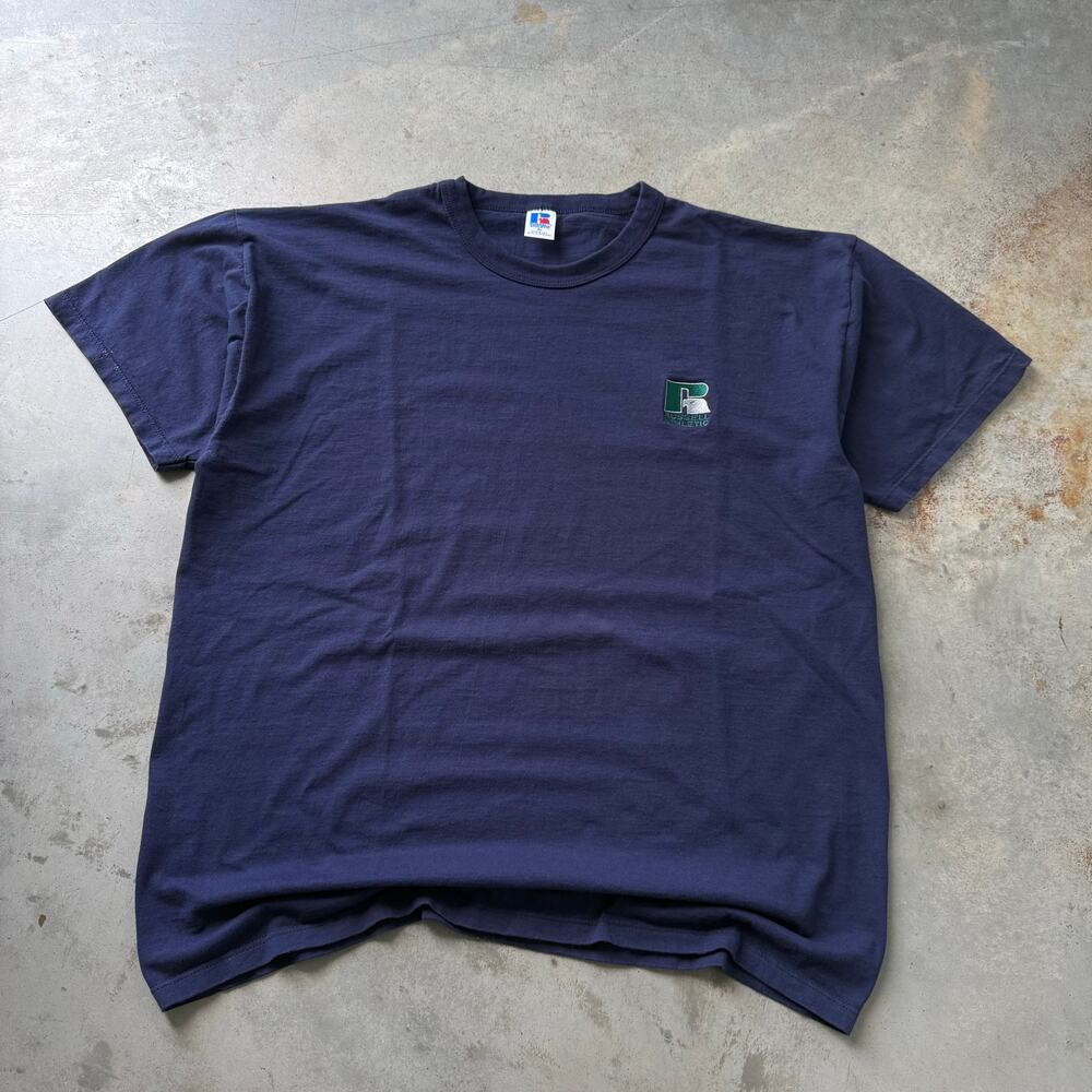 Vintage 90’s Russell Athletic Embroidered Logo Retro Sportswear T-shirt Size XL